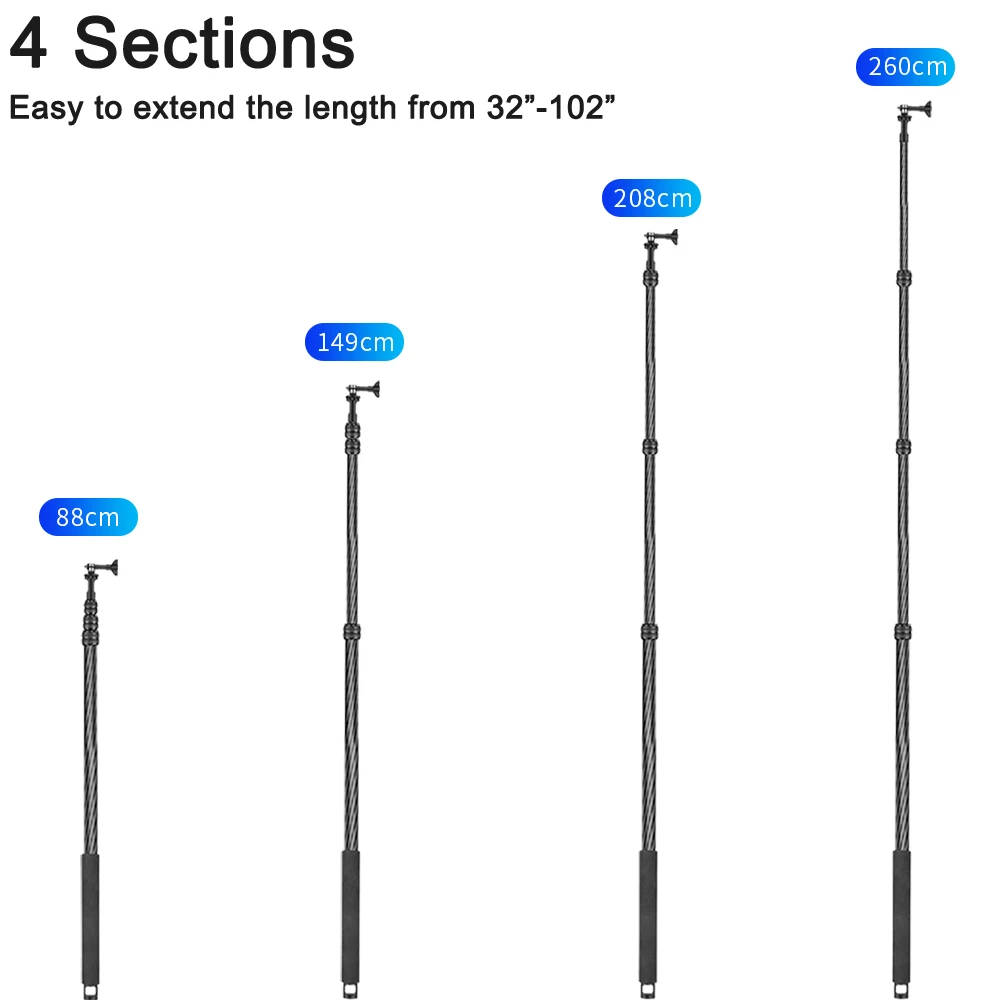 Селфи-палка из углеродного волокна держатель для микрофона стойка-Стрела