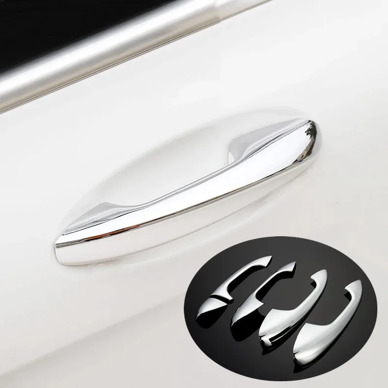 

For Mercedes Benz W205 CClass C200 C180 GLC260 2016 2017 2018 Accessories LHD Car Door Handle Trim Sticker ABS Chrome 5pcs