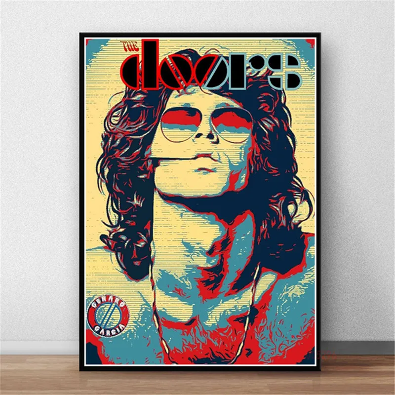 Плакаты с надписью The Door Джим морнизон рисунок на холсте рок-группа музыкальный
