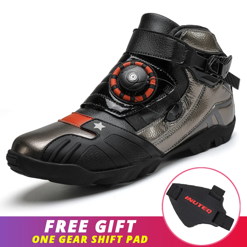 

Мотоциклетные ботинки, дышащие байкерские ботинки для верховой езды, кроссовые, мотоциклетная обувь