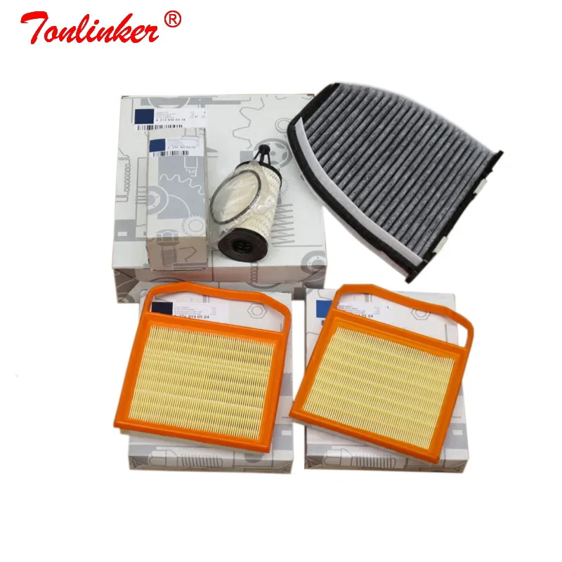 Салонный фильтр + воздушный Масляный 4 шт. для Mercedes benz SL R231 400 кабриолета 2014 2019