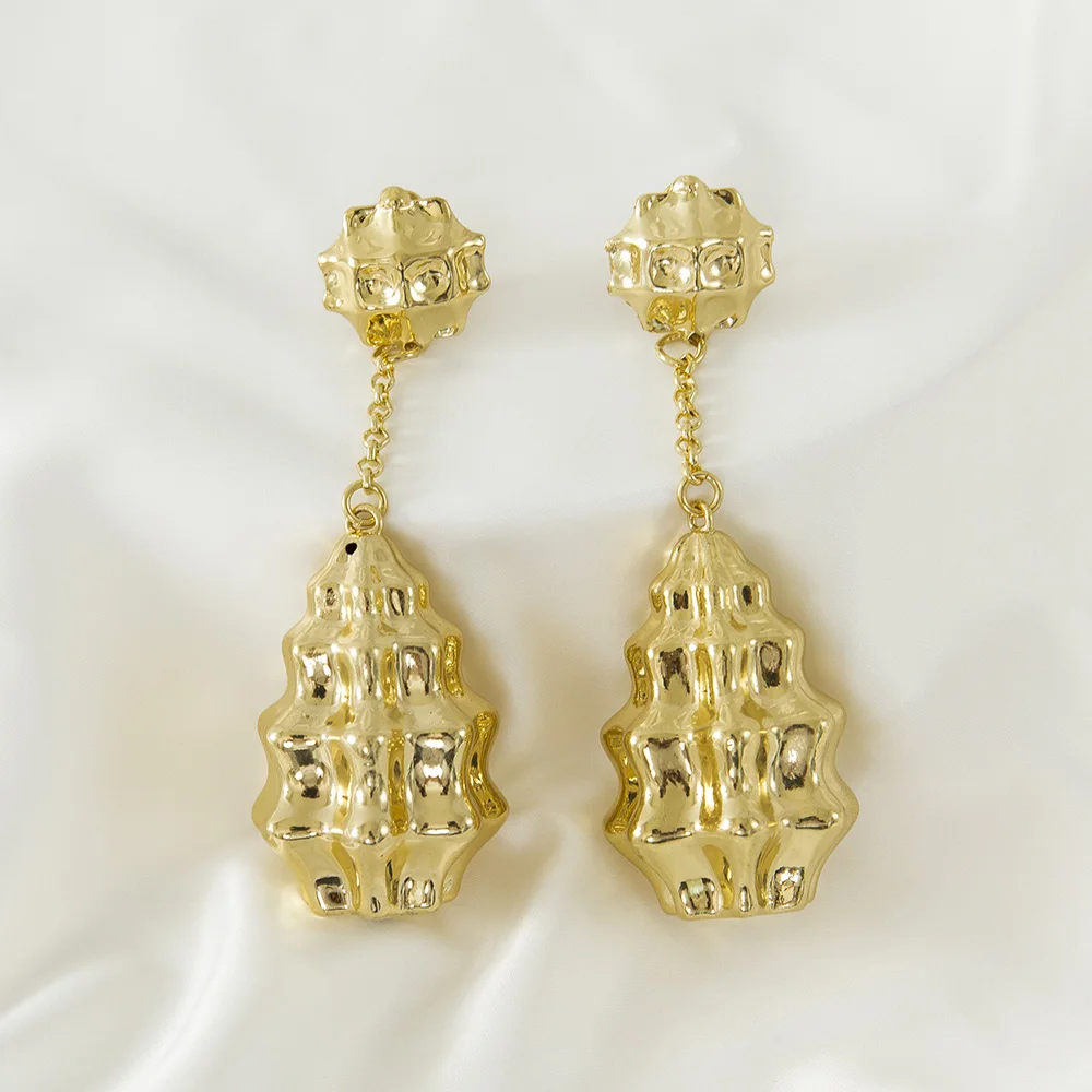 Золотые и серебряные цвета новый дизайн африканские нигерийские Висячие длинные