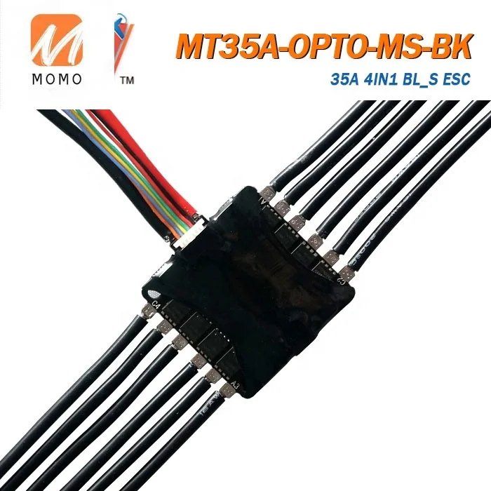Контроллер скорости двигателя Maytech 35A 2-4S mini BLHeli_S ESC 4 в 1 для дрона квадрокоптера