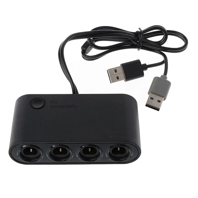 

3 In 1 4 Ports GC Handle to Wiiu/PC/Switch Converter Adapter for PC Game GameCube GC Controllers Accessories D08A