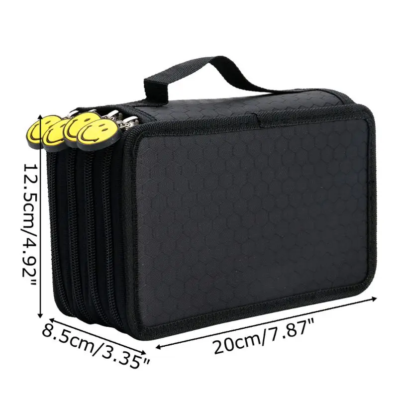

For 52/72Pcs Pencils Portable Drawing Sketching Pencils Pen Case Holder Bag