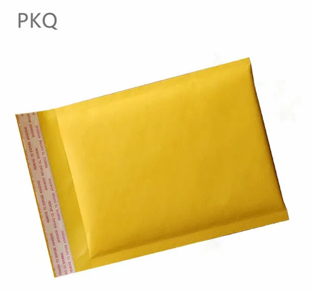5 шт./лот 4 размера желтая крафт-бумага Пузырьковые конверты самозапечатывающаяся