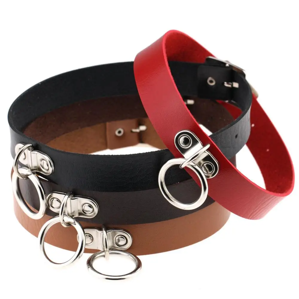 Новинка 2019 Классический женский и мужской Готический чокер унисекс с ремнем в