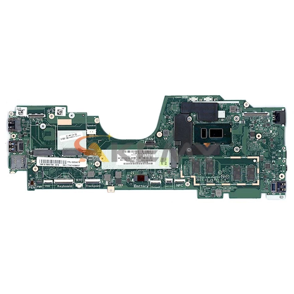 la f421p for thinkpad x380 yoga laptop motherboard cpu i5 8250u ram 8gb tested 100 working fru 02da004 02da006 5b20x01166 free global shipping