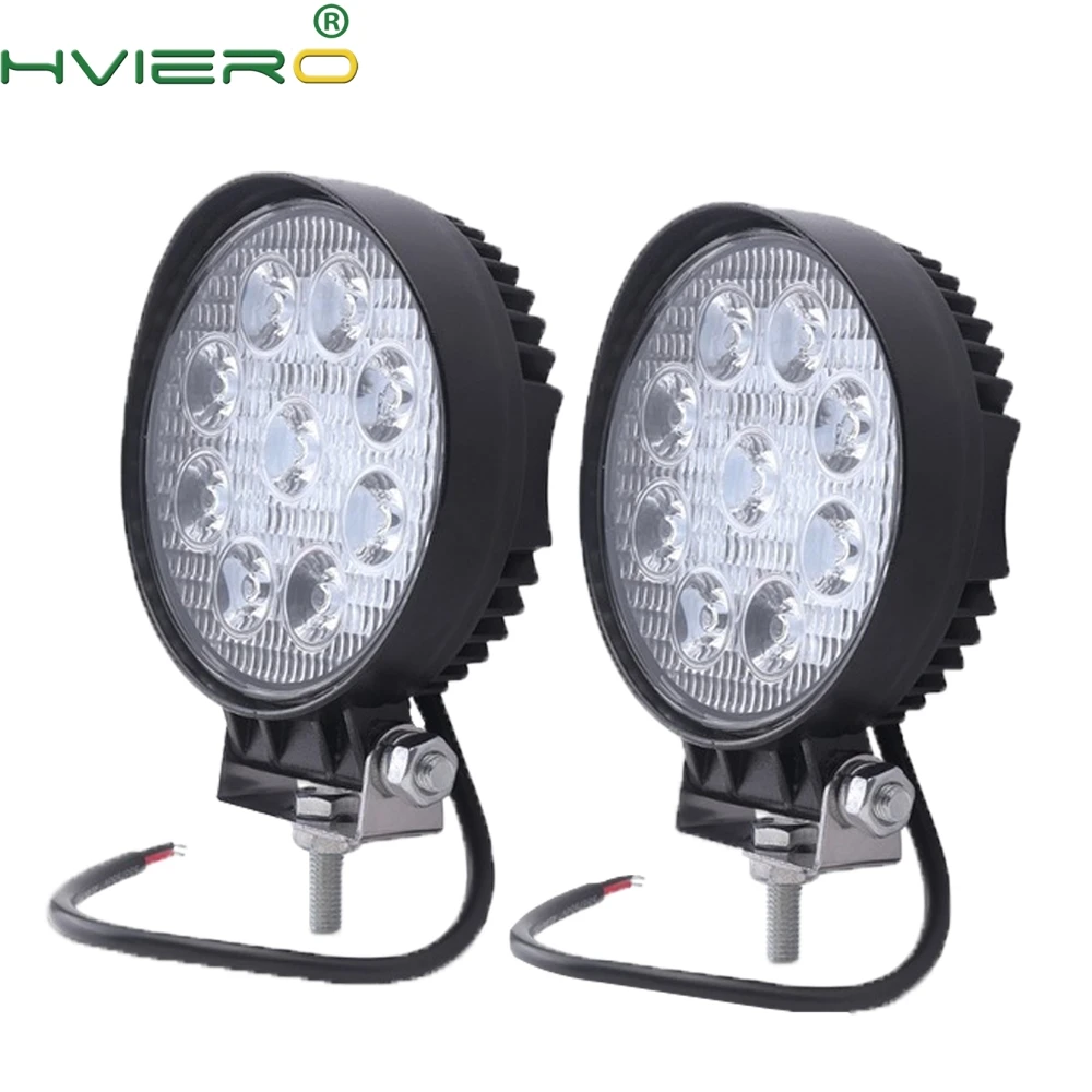 1 шт. Белый 4 дюймовый 27 Вт квадратный круглый светодиодный рабочий светильник 4x4