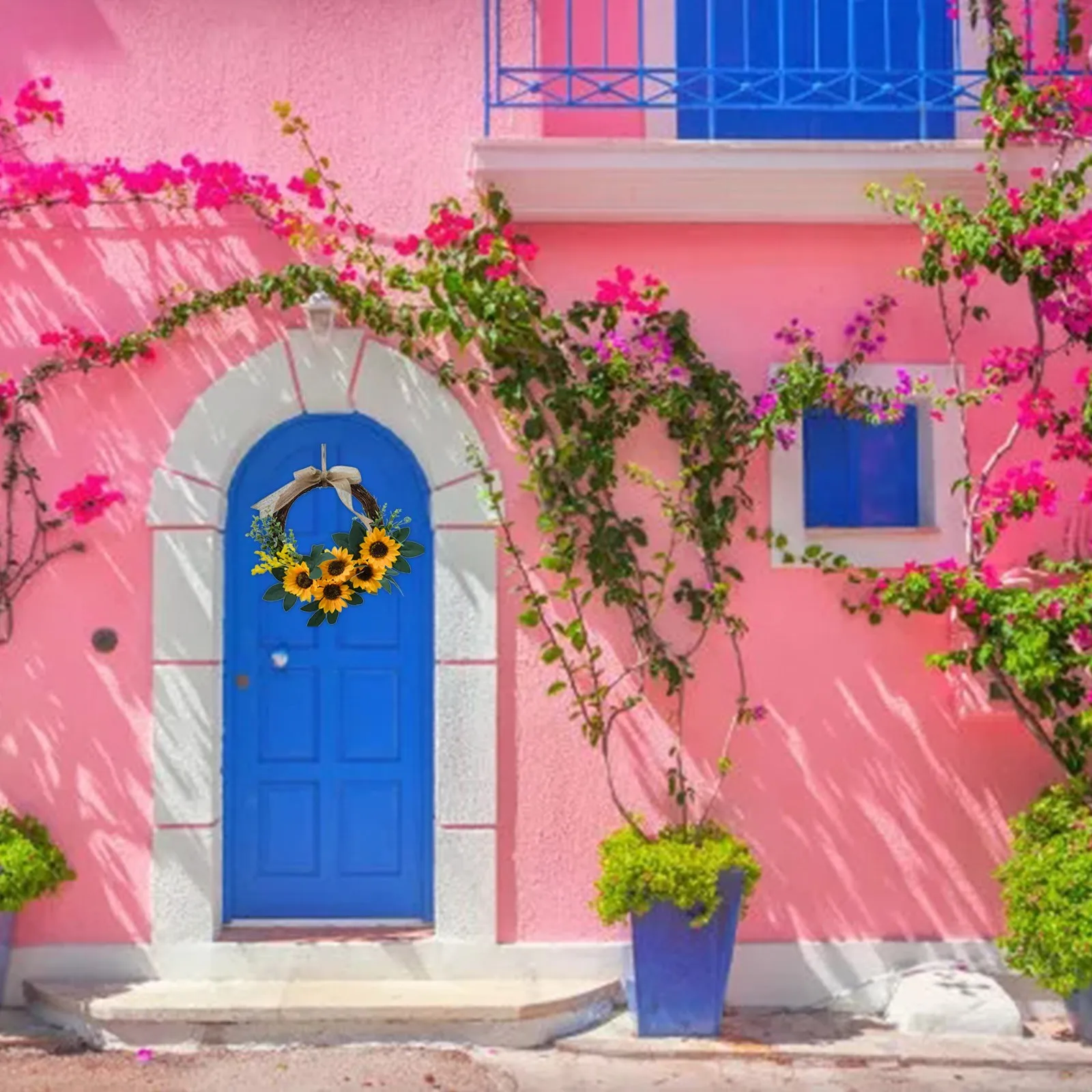 

Sunflower garland wall decoration Wedding Decoration Guirnaldas Decoracin Door Wreat home decoration rattan simulation garland