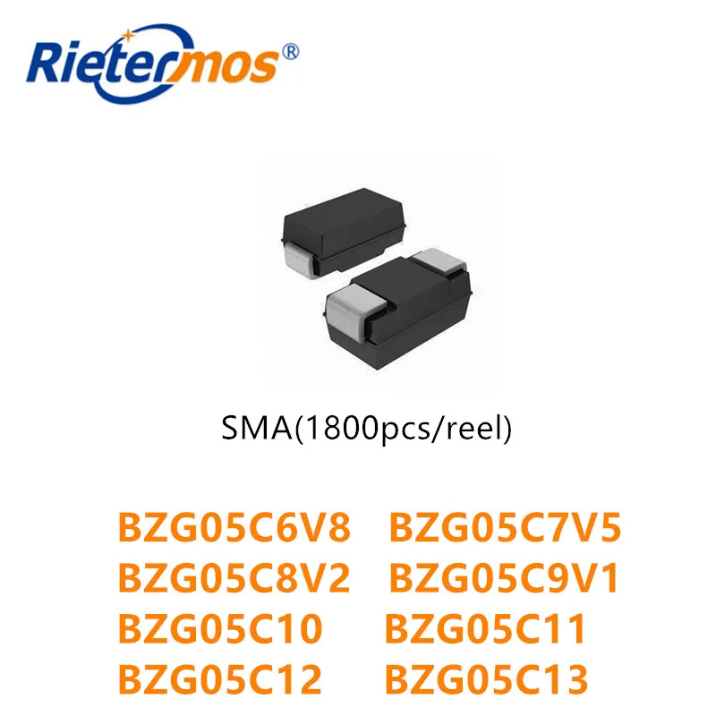 1800PCS DO-214AC BZG05C6V8 BZG05C7V5 BZG05C8V2 BZG05C9V1 BZG05C10 BZG05C11 BZG05C12 BZG05C13 SMA HIGH QUALITY