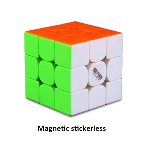 Magnetic stickerless QiYi MoFangGe Thunderclap V3 M 3x3 Магнитный магический куб головоломка куб профессиональные магниты скорость Cubo Magico Thunderclap 3x3 - Цвет: Magnetic stickerless