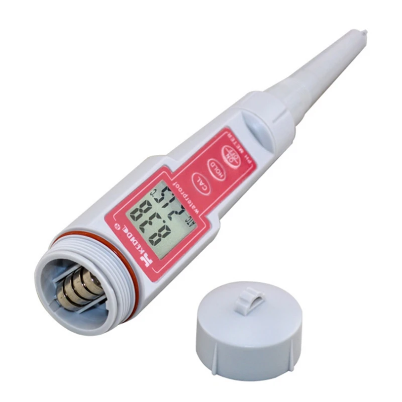 0.01pH Digital Waterproof pH Meter for Wet Soil Acidity Cream Food Meat Dough Liquid Water Quality Ph Temp Value Tester ATC | Инструменты
