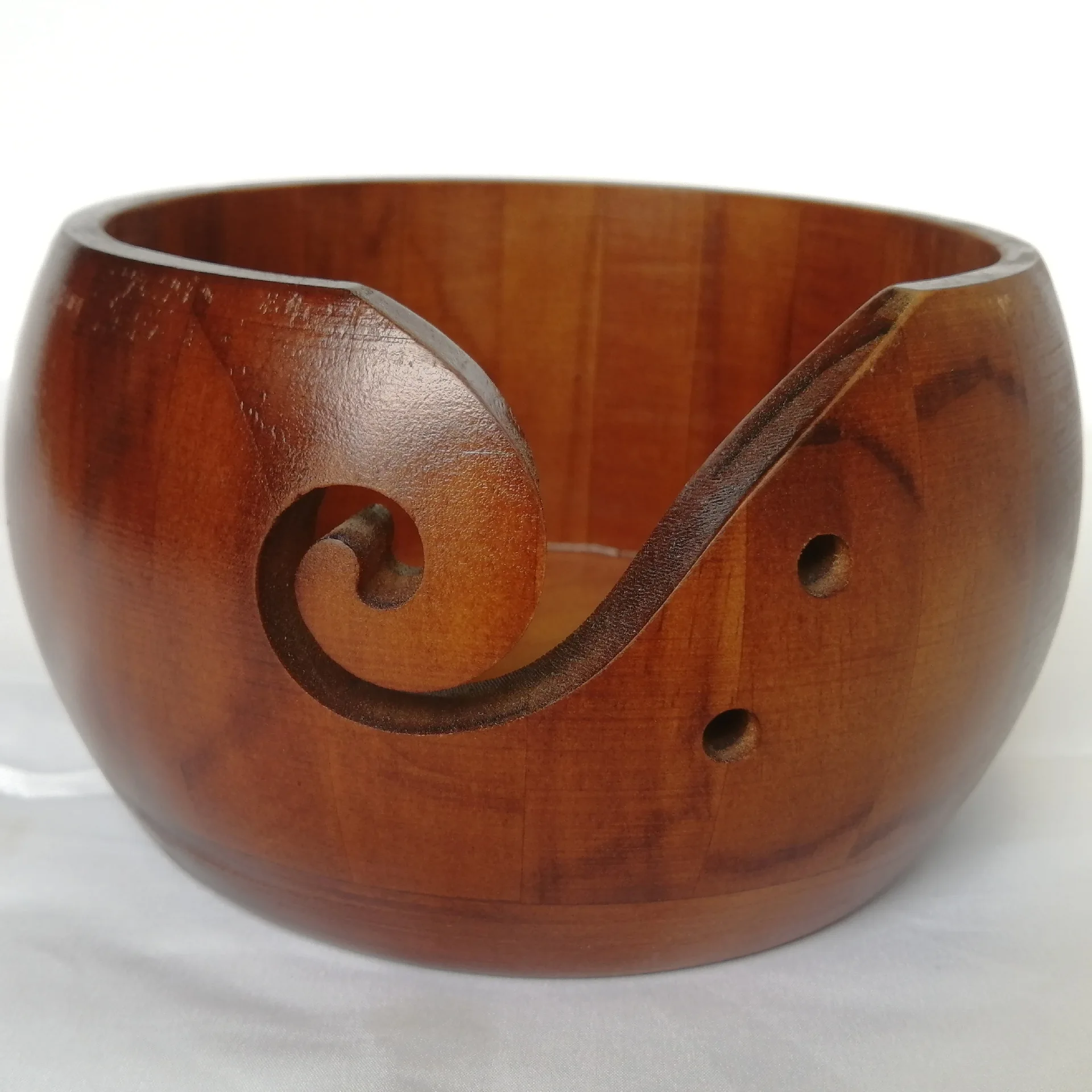 

Quality Woolen Yarn Bowl Textile Yarn Storage Bowl Round Wooden Bowl Wooden Bowl Custom Wooden Bowl