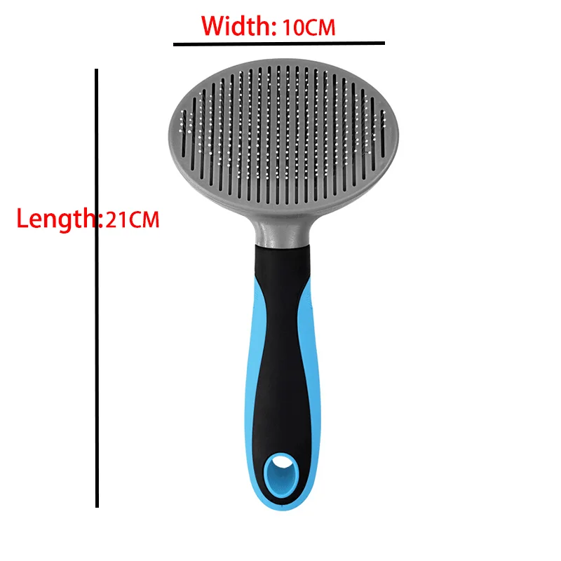 

Pet Dog Self Cleaning Brush Dog Cat Efficient Shedding Tool Brush Comb Quick Clean Short Hair Removal Pet Grooming Comb Supplies