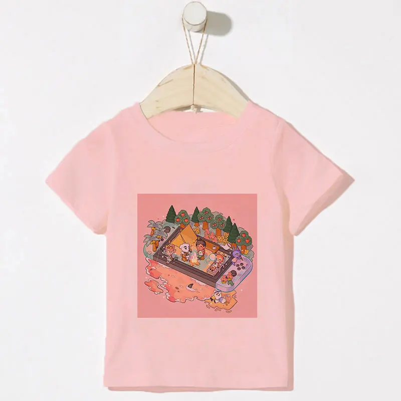 

Summer Game Console Kawaii Printed Kids Clothes Unisex Girls Shirts Fashion Toddler Boy Tshirt T Shirt Girl Round Neck Novelty