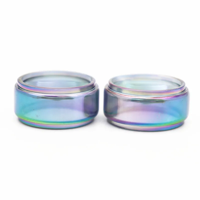 2PCS FATUBE Replacement Rainbow Bubble Straight Glass TUBE for OFRF Gear RTA 24mm 2ml / 3.5ml