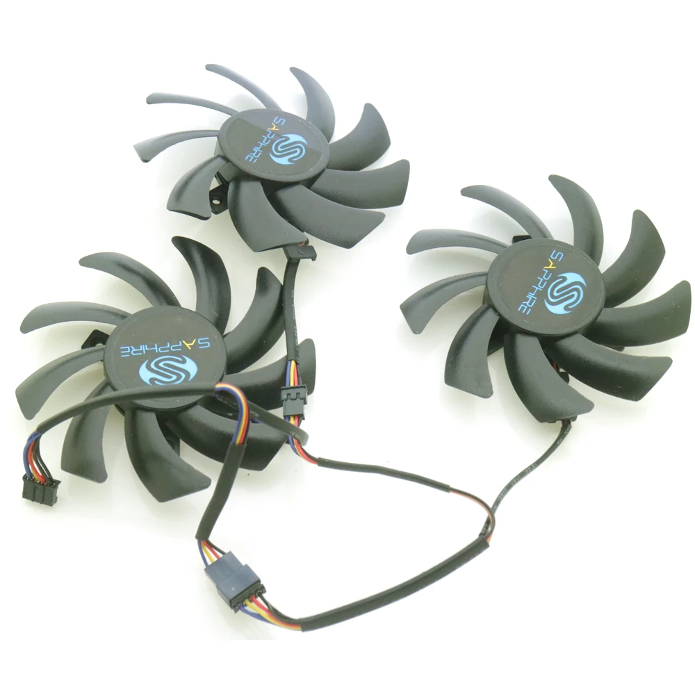 Видеовентилятор для Sapphire R9 280X 290 290X 390 390X OC 3 шт./лот шт./партия 85 мм 12 в пост. Тока 0 35