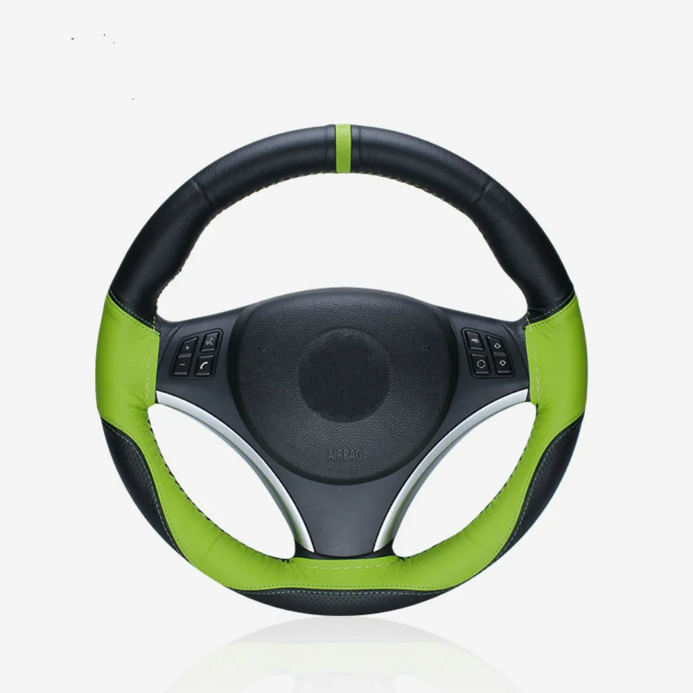 Чехлы рулевого колеса автомобиля 38 см микро волоконная Кожа DIY оплетка на руле
