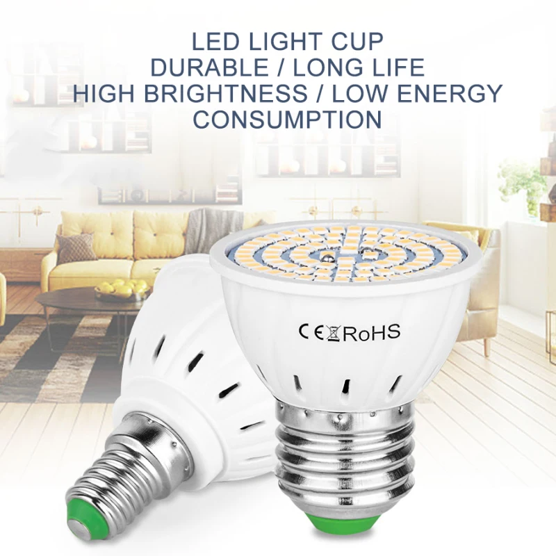 48 60 80 светодиодный s светодиодная лампа Точечный светильник MR16 GU10 E27 E14 B22 SMD AC220 240v