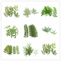 60pcs green leaves plants herbarium for jewelry postcard phone case invitation card bookmark diy lots of style for pick