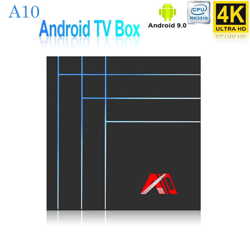 Приставка Смарт-ТВ A10 на Android 9 4 + 64 ГБ ядра | Электроника
