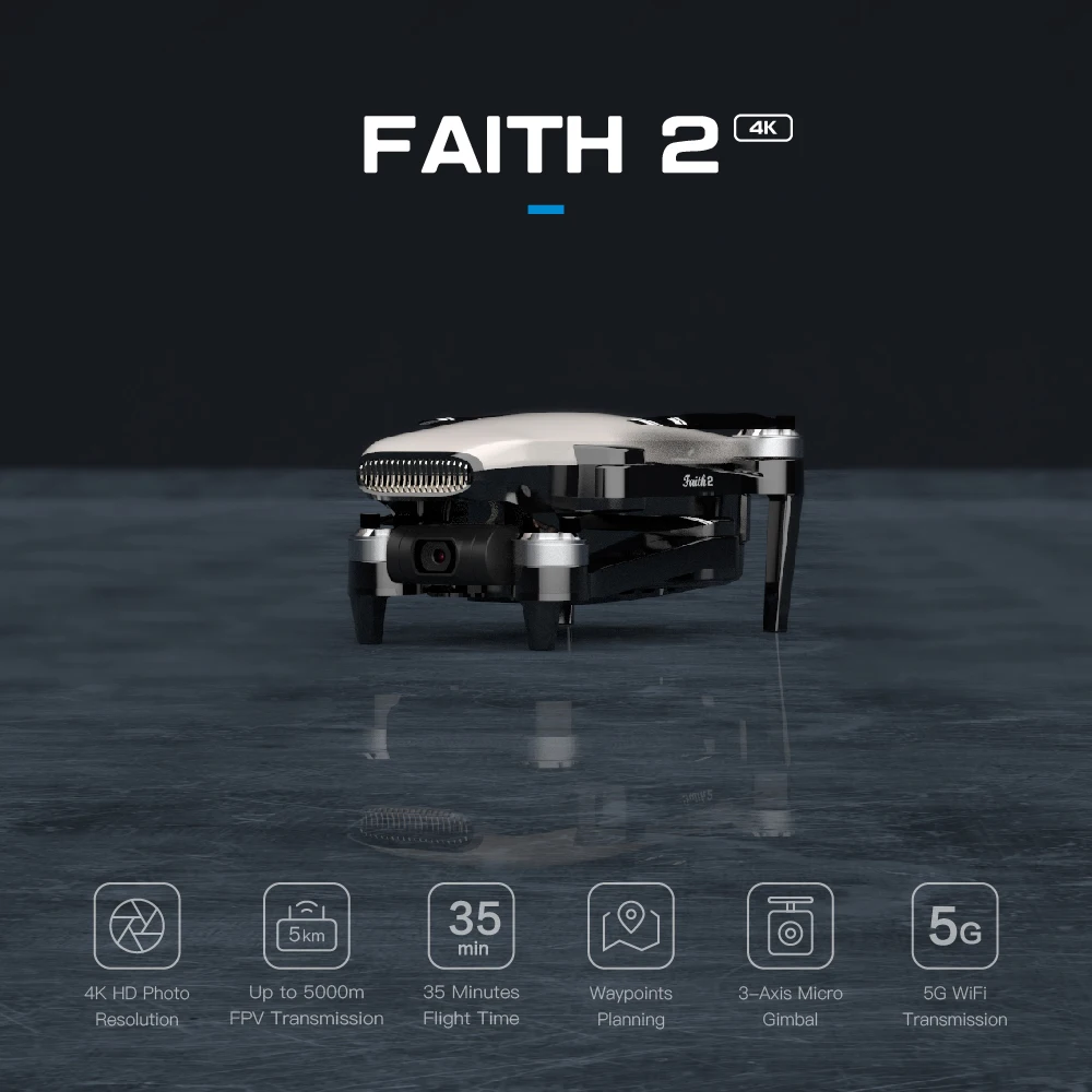 C FLY Вера 2 pro GPS Дрон с разрешением 4K HD Камера 3 осевому гидростабилизатору