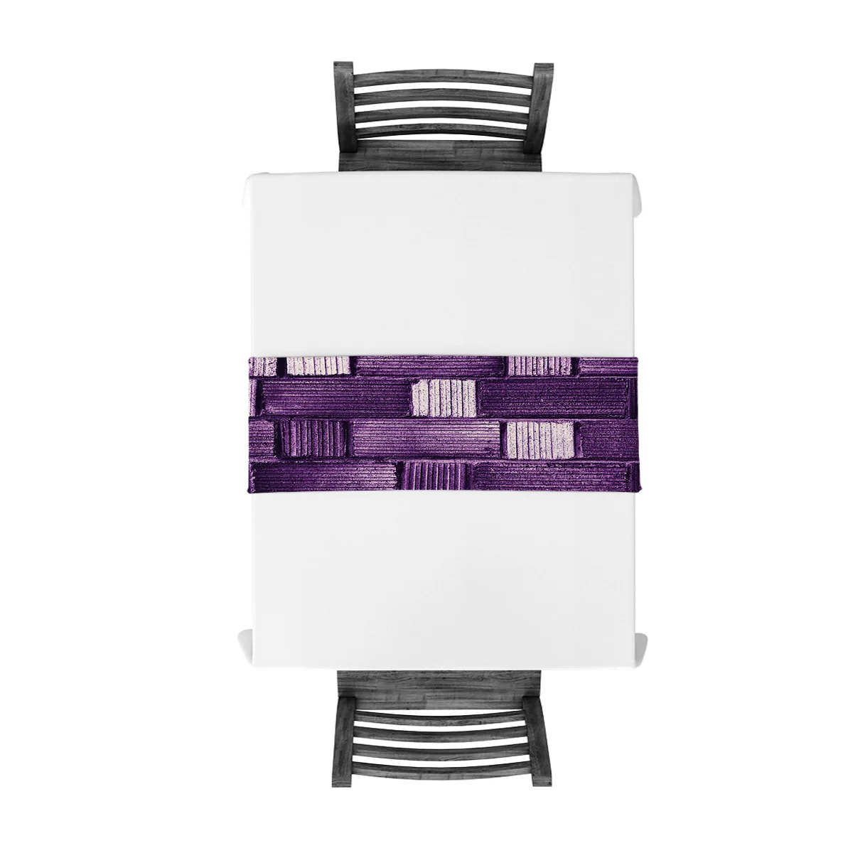 Фиолетовый кирпич мозаичная текстура Современная скатерть для свадебной