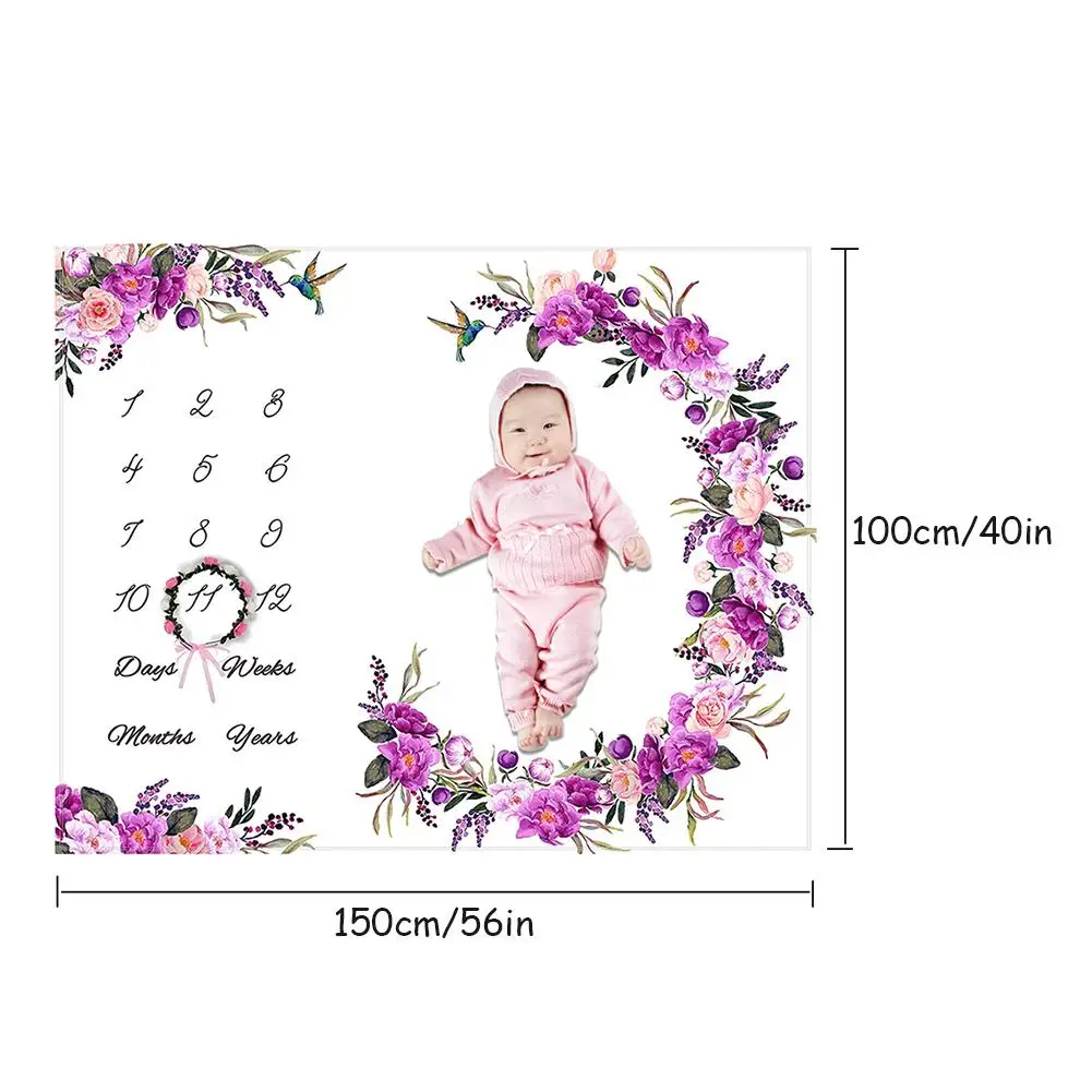 Одеяло Ростомер для новорожденных девочек и мальчиков фланелевые цветы детское