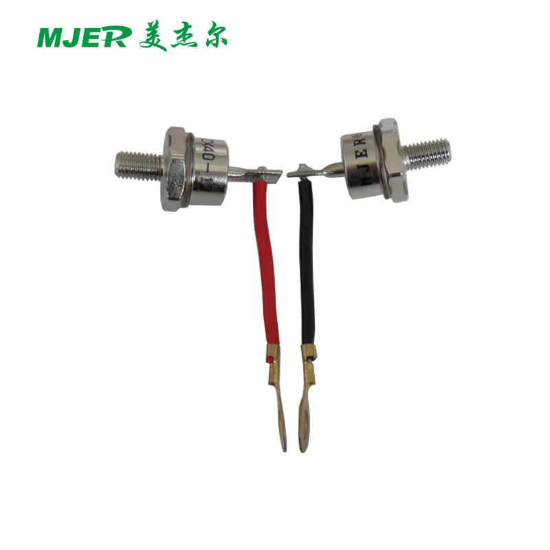 Диод ZX40A с проводом-гвоздиком версия черная (обратная полярность красный