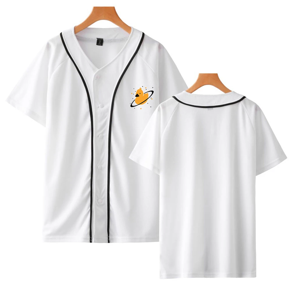 

WAWNI Quackity Thin Baseball Uniform SingleBreasted Loose Cotton And Polyester Fashion Printed Casual Baseball Uniform New 2021