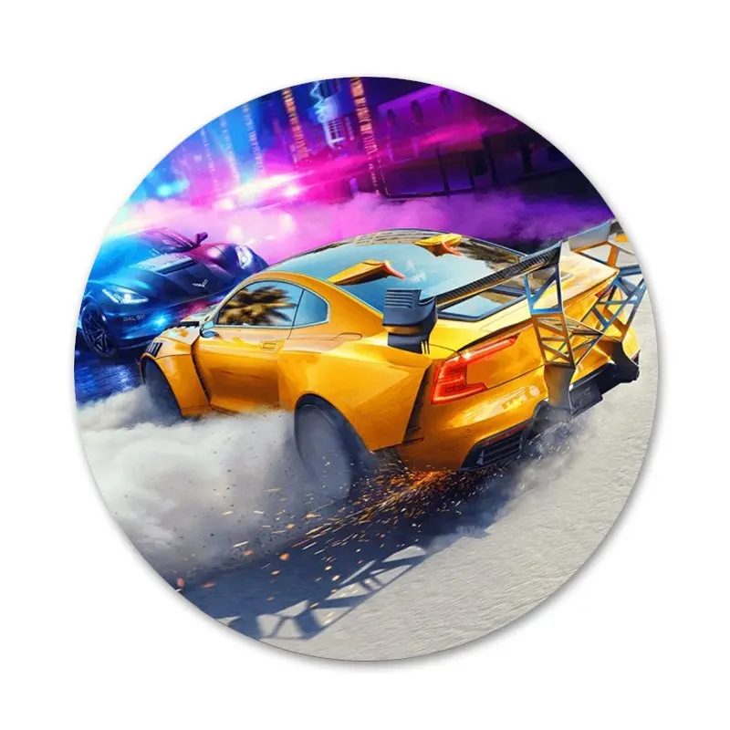 

58mm Need For Speed Heat Cars Badge Brooch Pin Accessories For Clothes Backpack Decoration gift