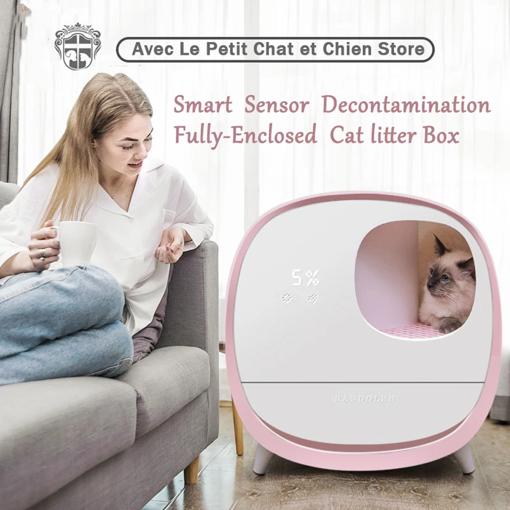 Интеллектуальный дезодорант для кошек ящик туалета полностью закрытый