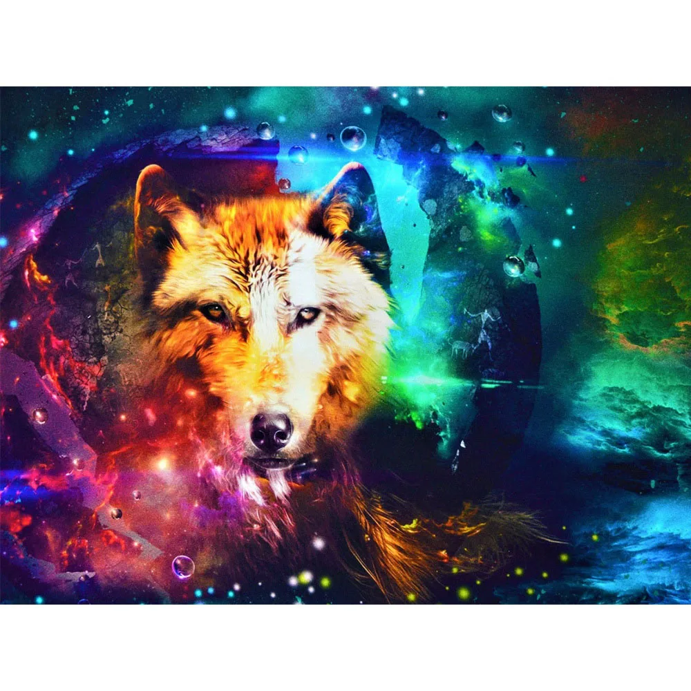 

5D DIY Top Diamond Wolf Painting Mosaic Art Craft Universe Diamond Embroidery Cross Stitch Animals Rhinestone Picture Home Decor