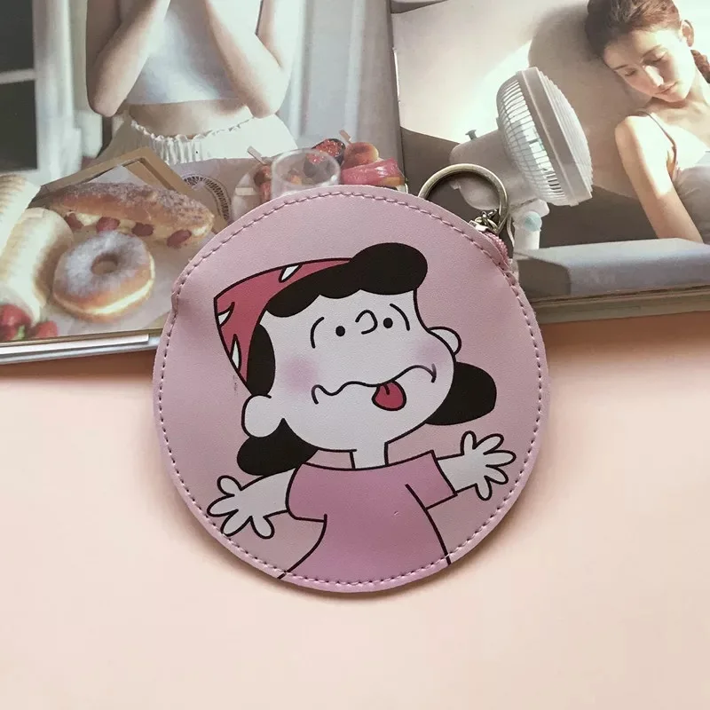 07 Peanuts Rogue Dog милый мультяшный Kawaii кошелек для мелочи из искусственной кожи тонкий мини кошелек для монет маленький ключ кошелек нулевой кошелек защелки сумки для гарнитур - Цвет: 07