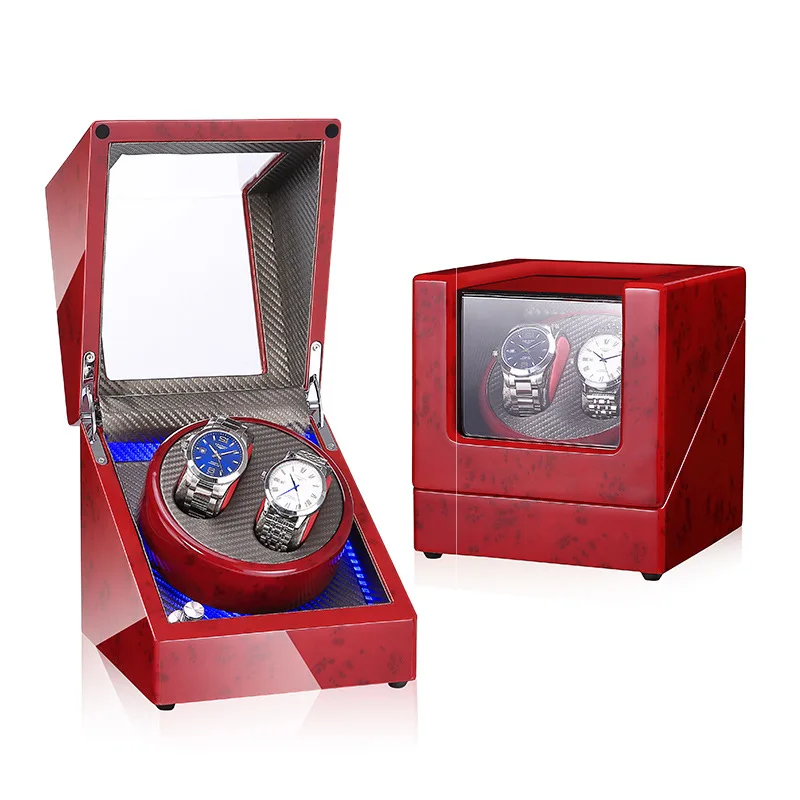 Автоматическая коробка для намотки часов роскошный светодиодный лайтбокс