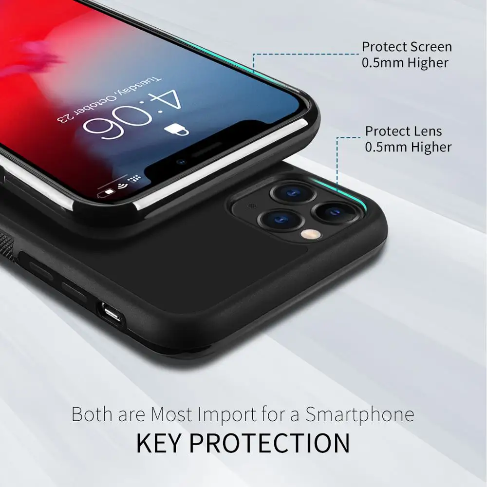 Чехол с карманом для карт для iPhone 11 Pro Max из ТПУ, мягкий кошелек, держатель для карт, задняя крышка, противоударный чехол для мобильного телефона