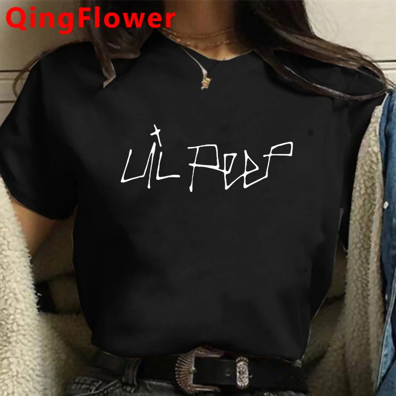 

Lil Peep tshirt female couple casual vintage harajuku plus size t-shirt ulzzang plus size