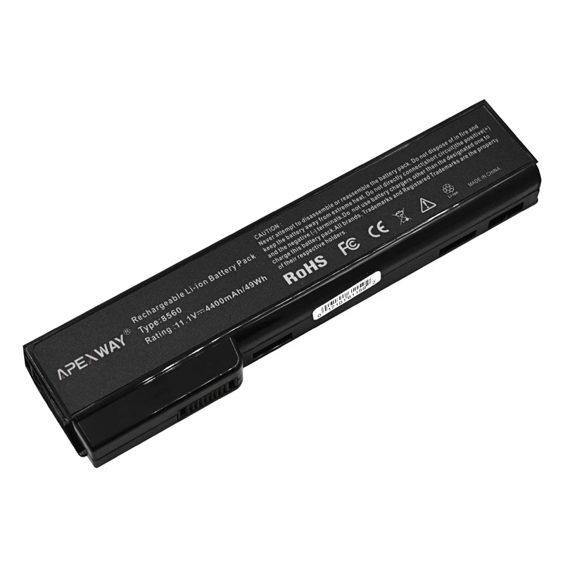 Аккумулятор Apexway для ноутбука HP 6360T 6360b 8460p 8460w 8470w 8560p 8570p 8760p 8760w 8770p 6460b 6465b 6560b 656565b |