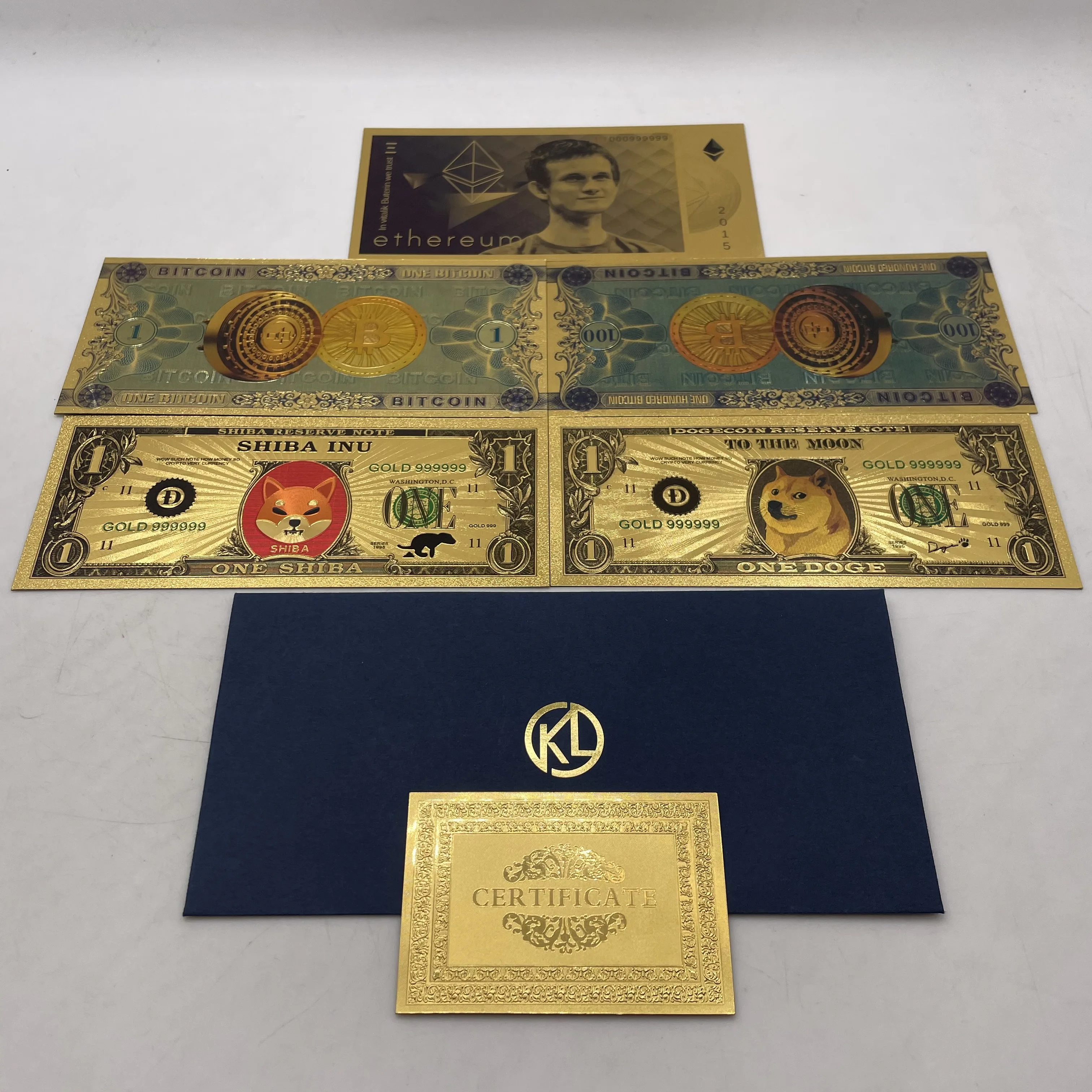 Beautiful Dogecoin Killer Shiba Inu Gold Banknote (SHIB) CRYPTO Metal Plated Physical Shib Red Coin Doge | Дом и сад