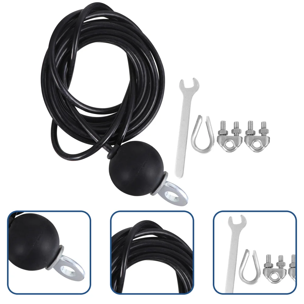 

1 Set 3 Meters DIY Fitness Wire Rope Adjustable Gym Cable Heavy Duty Steel Rope