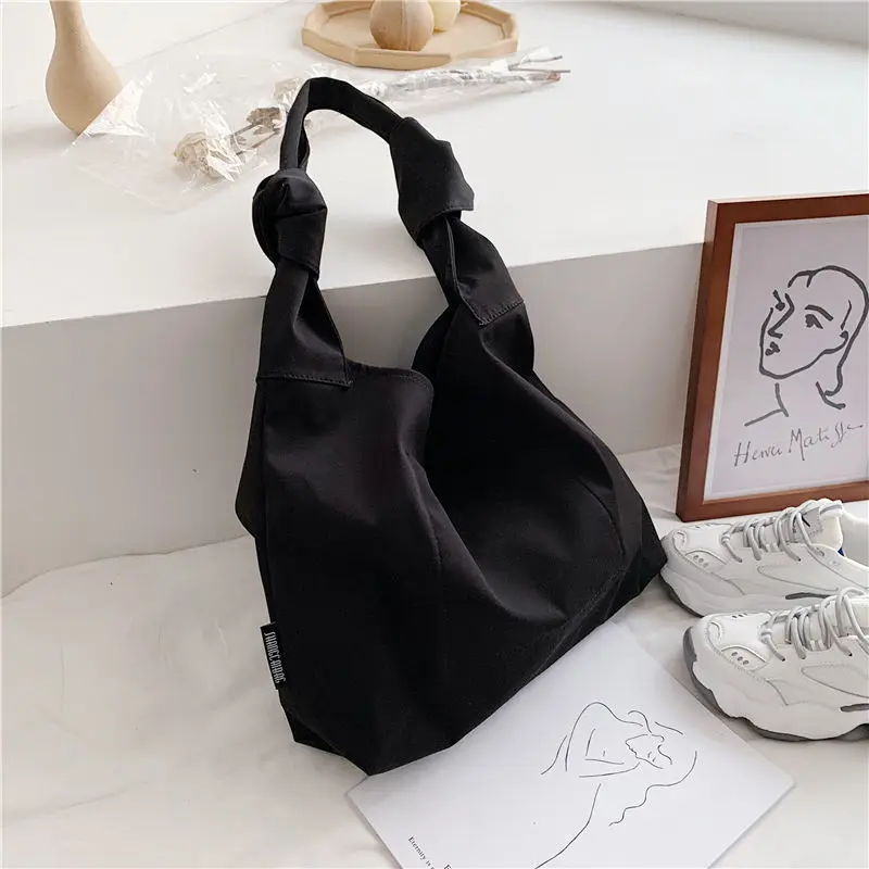 

Women Bag Shoulder Bags Designer Shopping Tote Bag Female Handbag Purse 2021 New Trend Canvas High Capacity Solid Color Simple