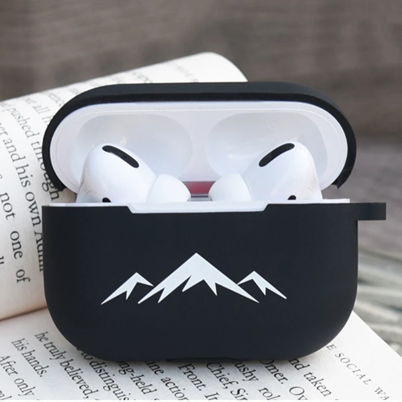 Cover for AirPods Pro case protective shell soft silicone color printing pattern anti-lost Apple airpod case cover headset cases