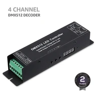 led controller with display digital tube dmx512 decoder driver dimmer dc 12 24v 3x4a for rgb led strip lights 3 channel