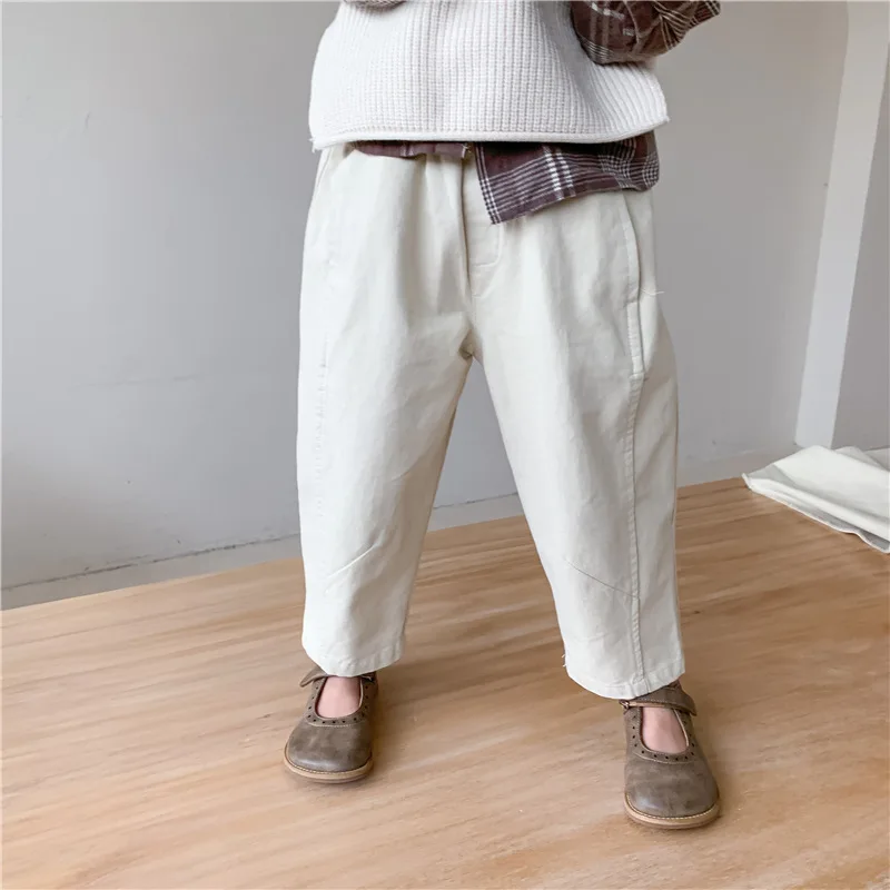 

Children Casual Pants 2021 New Spring Radish Pantsboys and Girls Korean Long Loose Pants
