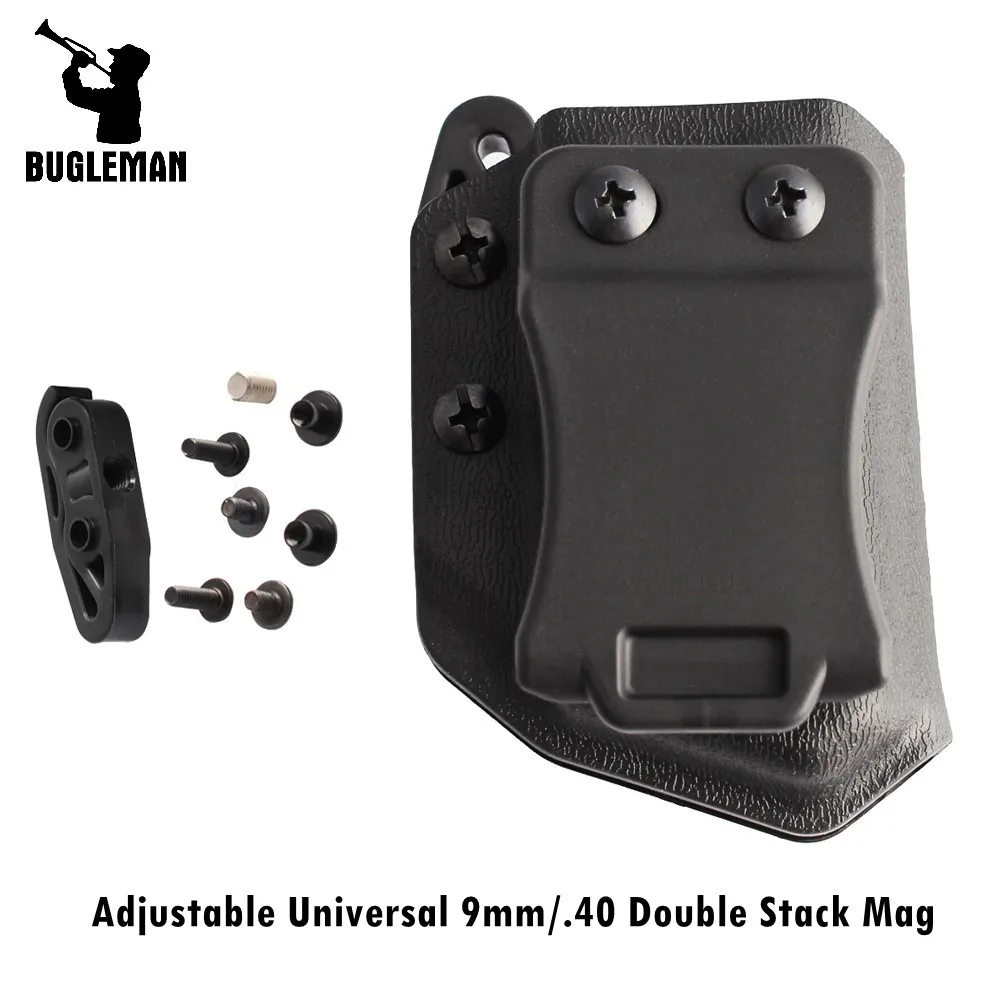 Bugleman Универсальный 9 мм/.40 Double Stack Mag Carrier Glock CZ S & W H K Спрингфилд Armory SIG P320 P365 Echo IWB/OWB