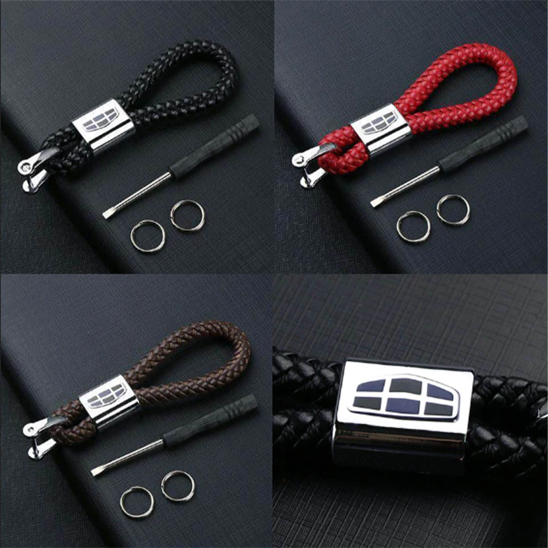 

Leather Car Logo Key Ring Key Chain Keychain For Geely Atlas Coolray NL3 Emgrand X7 EmgrarandX7 EX7 SUV GT GC9 Borui Accessories