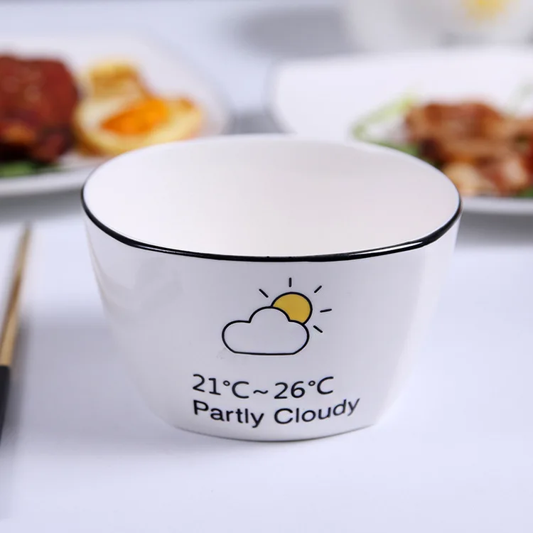 Керамическая миска в скандинавском стиле домашняя Салатница креативная