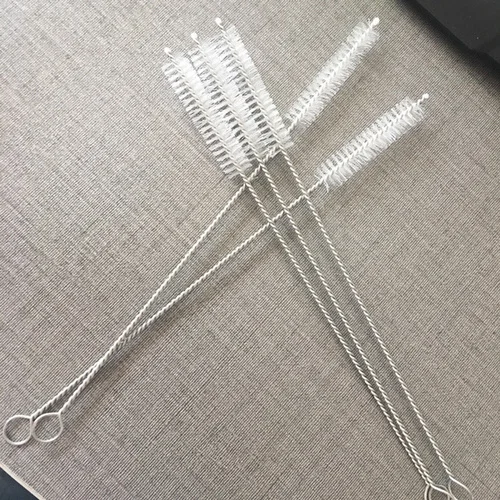 5/10Pcs Stainless Steel Glass Nylon Straw Cleaner Brush Cleaning Drinking Pipe Reusable | Дом и сад