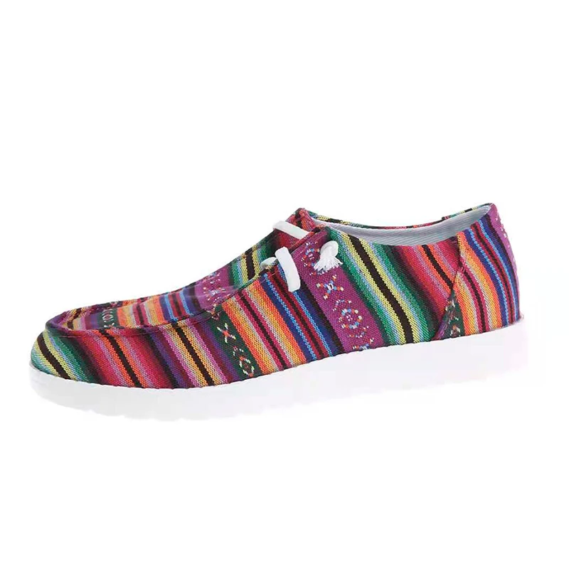 

Women Leopard Loafers Shallow Flat Shoes Mixed Colors Lace Up Round Toe Ladies Outdoor Sports Wear Fashion Plus Size 2021 Mew